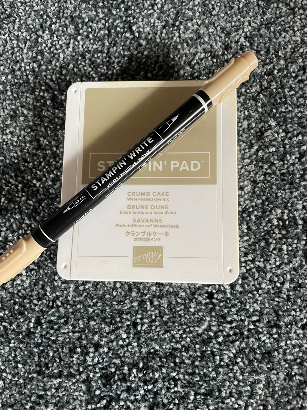 Stampin' Up! Crumb Cake Ink Pad and Matching Stampin' Write Marker - Beige
